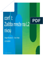 Conf T Zastita Mreze Na L2 Nivou