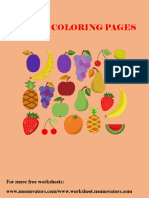 Fruit Coloring Pages: For More Free Worksheets