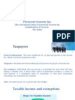 The Conceptual Basis of Personal Income Tax, Classification of Income, Tax Rates