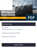 Managerial Economics: Tirthatanmoy Das May 30, 2022