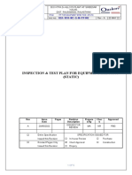 Inspection & Test Plan For Equipment Erection (Static) : HZA-1010-MC-Q-M-ITP-002