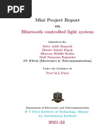 Bluetooth Controlled Light System: Mini Project Report On