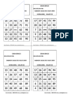 Plantilla-Excel Bingo 2022 Becker