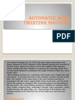 Automatic Wire Twisting Machine
