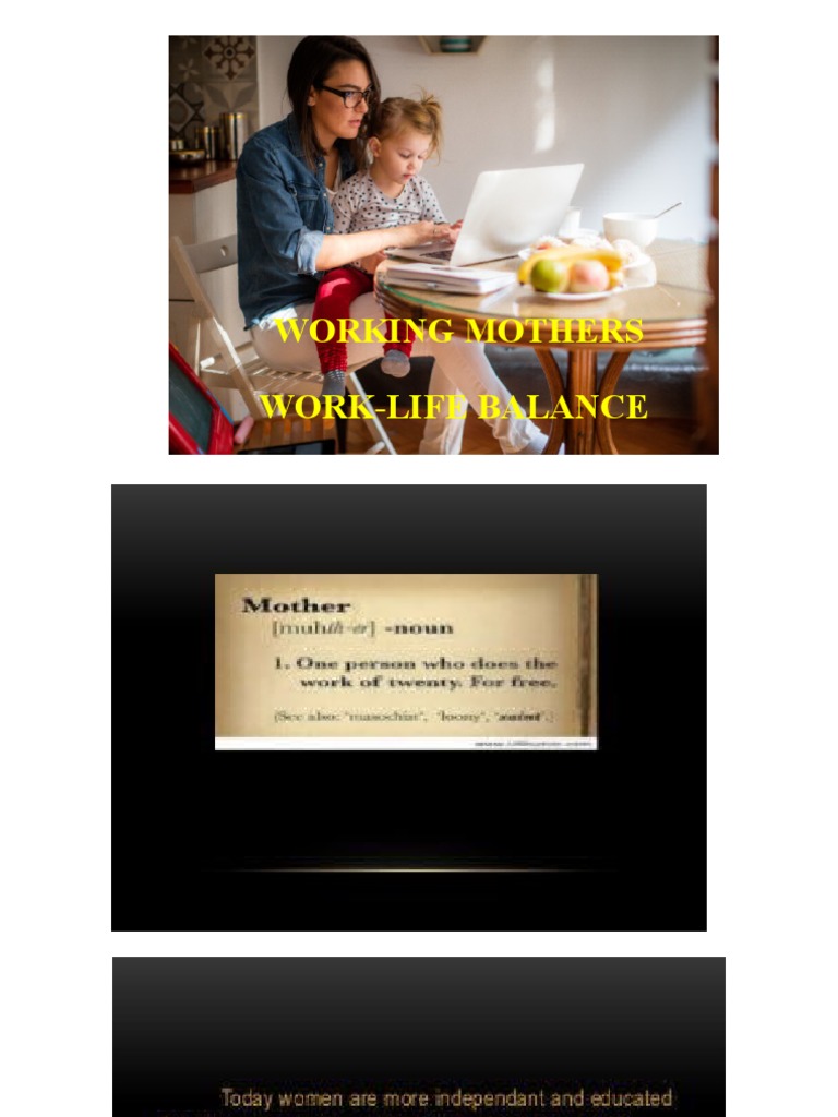 Benefits of Working Mothers | PDF | Self-Improvement