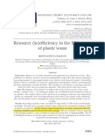 Resource (In) Efficiency in The EU: A Case of Plastic Waste: Bernadeta Baran