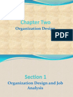 Organization Design and Job Analysis