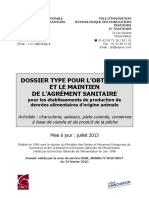 Dossier Type Agrement Charcutier Traiteur