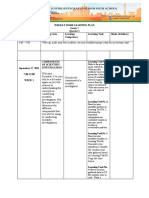 Weekly home learning plan for Grade 7 science