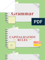 Use of Capital Letters