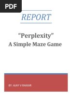 "Perplexity": A Simple Maze Game