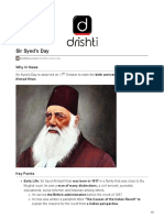Sir Syed's Day: Why in News