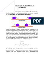 Conservação da Quantidade de Movimento