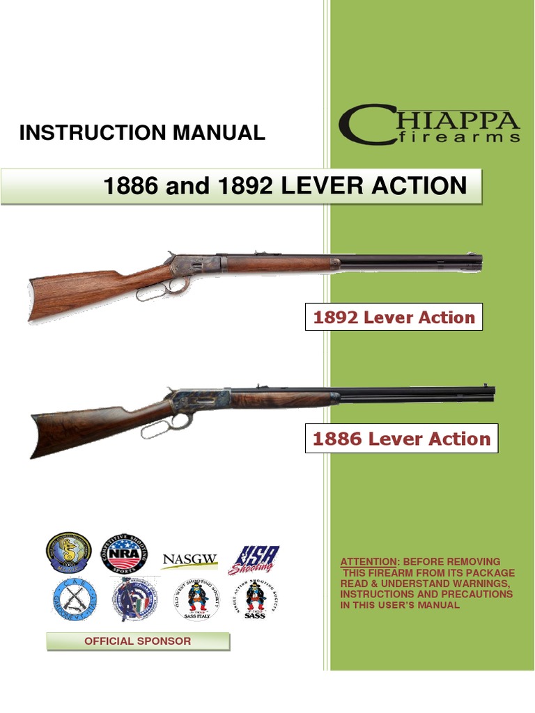 Winchester 1886 & 1892 Manual | PDF | Cartridge (Firearms) | Gun Barrel