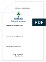 Derecho Comercial II - Cuestionario sobre conceptos jurídicos mercantiles