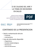 Monitoreo de calidad del aire y su uso en la toma de decisiones en salud