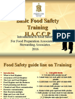 Basic Food Safety Training H.A.C.C.P