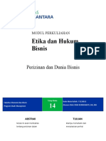 Modul Etika Dan Hukum Bisnis (TM-14 NEW)