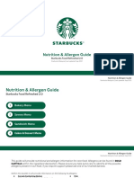Starbucks Nutrition & Allergen Guide - Sep2021