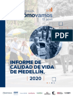 Documento Informe de Calidad de Vida de Medellín 2020
