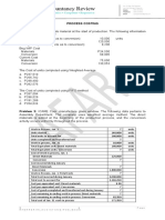 Process Costing Analysis