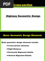 Highway Cross-Section Elements Overview | PDF | Road | Lane