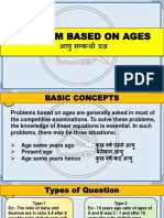 Problem Based On Ages आयु सम्बन्धी प्रश्न