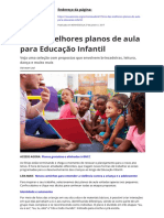 Os Dez Melhores Planos de Aula para Educacao Infantil