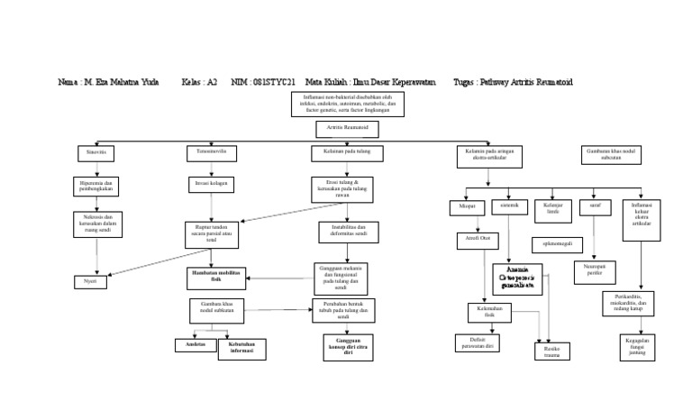 Pathway Artritis Reumatoid dan Dampaknya | PDF