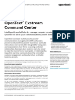 Opentext Exstream Command Center Product Overview