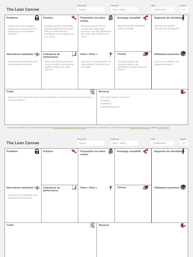 Guide Lean Canvas pour Startups | PDF | Business | Économie