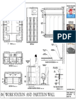 Work Station and Partition Wall 04: Section Keyplan