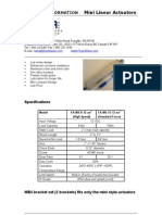 Mini Linear Actuators: Product Information