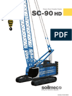 Lattice Boom Hydraulic Crawler Crane SC-90 HD