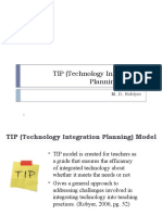 TIP (Technology Integration Planning) Model: M. D. Roblyer