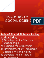 TEACHING OF SOCIAL SCIENCE - Paper 12