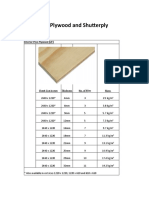 Products - Plywood and Shutterply: Interior Pine Plywood (UF)