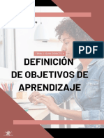 Diseña objetivos de aprendizaje