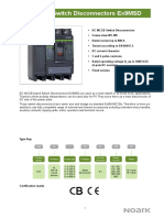 DC MCCB Switch Disconnectors Ex9MSD