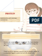 Protein: Dewi Ratna Ayu Lestari 30101607635