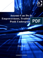 Pete Dale - Anyone Can Do It - Empowerment, Tradition and The Punk Underground (2012, Ashgate Pub Co)