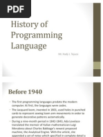 History of Programming Language