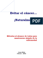 Cancer. Prevencion y Tratamiento de Forma Natural