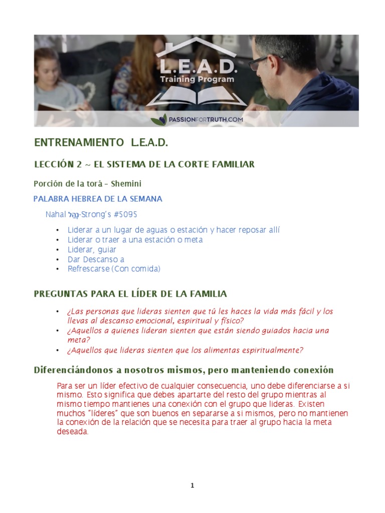 LEAD Spanish Lesson 2 PDF Saulo Cristo (título)