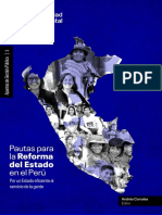 Pautas para La Reforma Del Estado en El Peru 2022