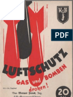 Luftschutz - Gas und bomben drohen ! von Werner Peres 1937 mit 9 Bildern