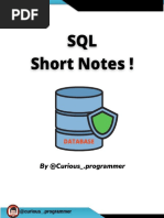 SQL Notes - Part 1 and Part 2 Merged Notes.