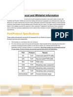 Port Protocol and Whitelist Information