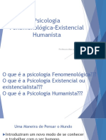 Psicologia Fenomenológica-Existencial Humanista