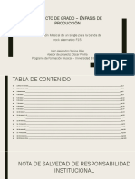 Proyecto de Grado - Énfasis de Producción: Producción Musical de Un Single para La Banda de Rock Alternativo F15